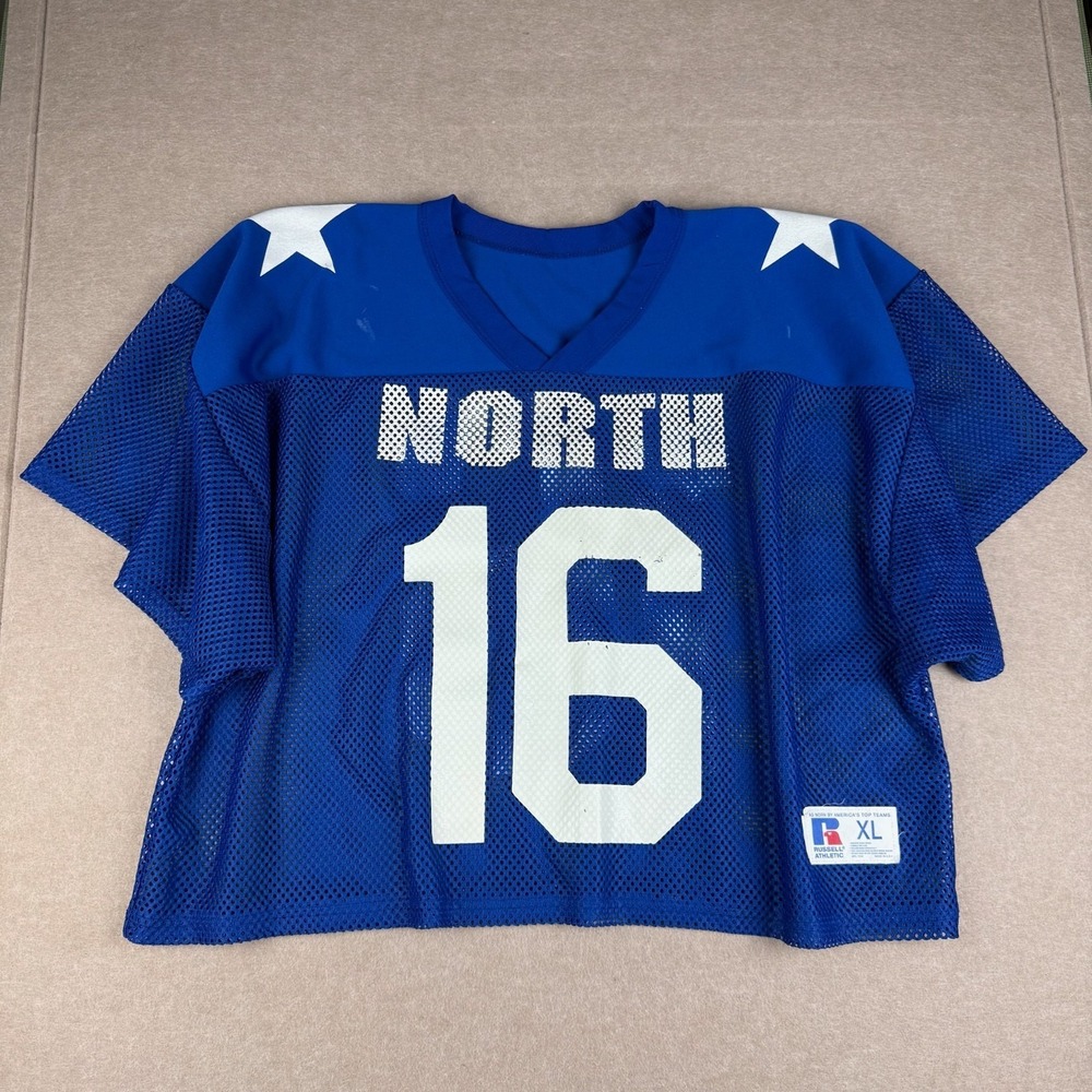 Russell Athletic Jersey Mens XL Blue North 16 Football‎ Made USA